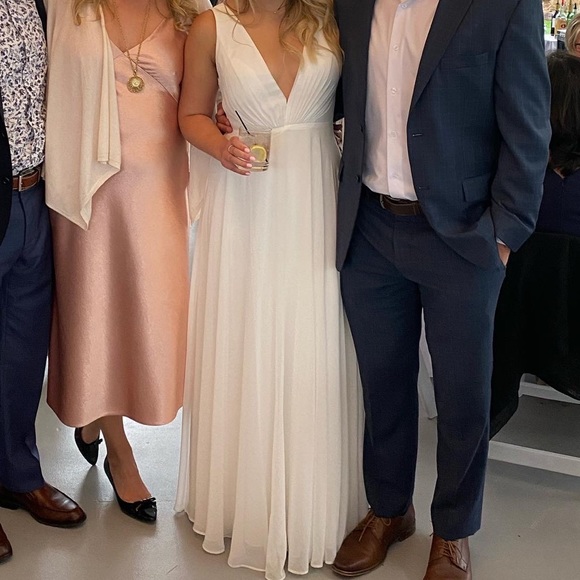 Jenny Yoo Plunge Neck Dress - Picture 2 of 8